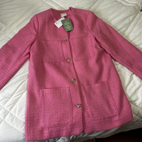 H&M Jackets & Blazers - H&M Pink Tweed Blazer (Brand New)